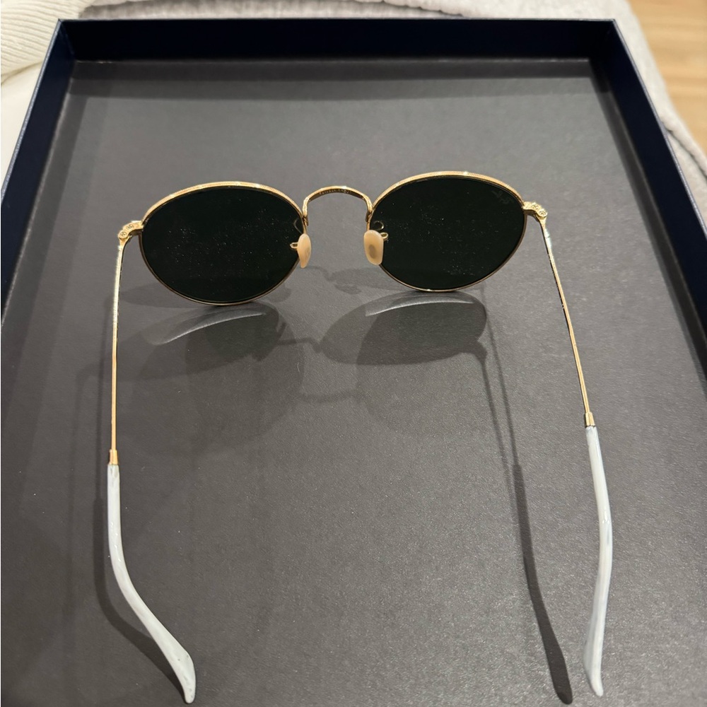 Ray-Ban Gold Round Sunglasses - Picture 3 of 5